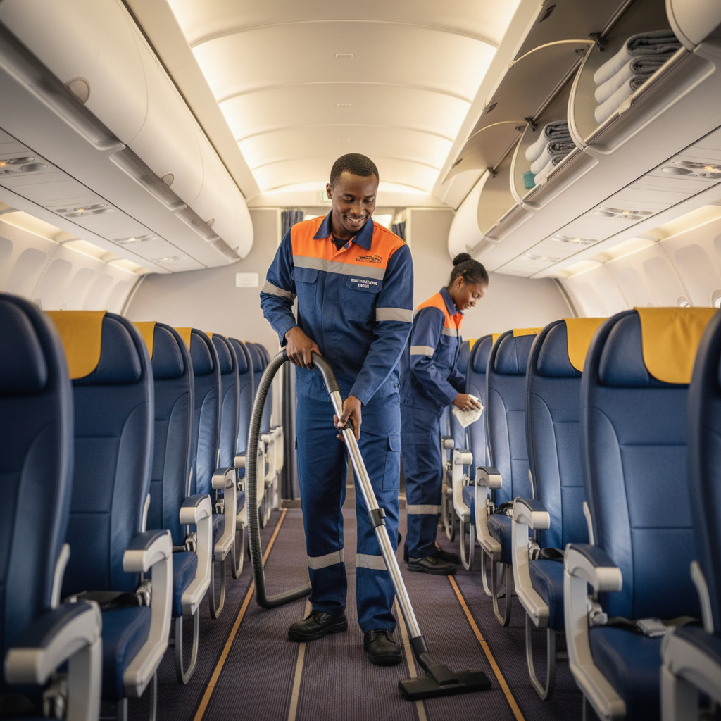 Agent de nettoyage avion / Agente de nettoyage avion