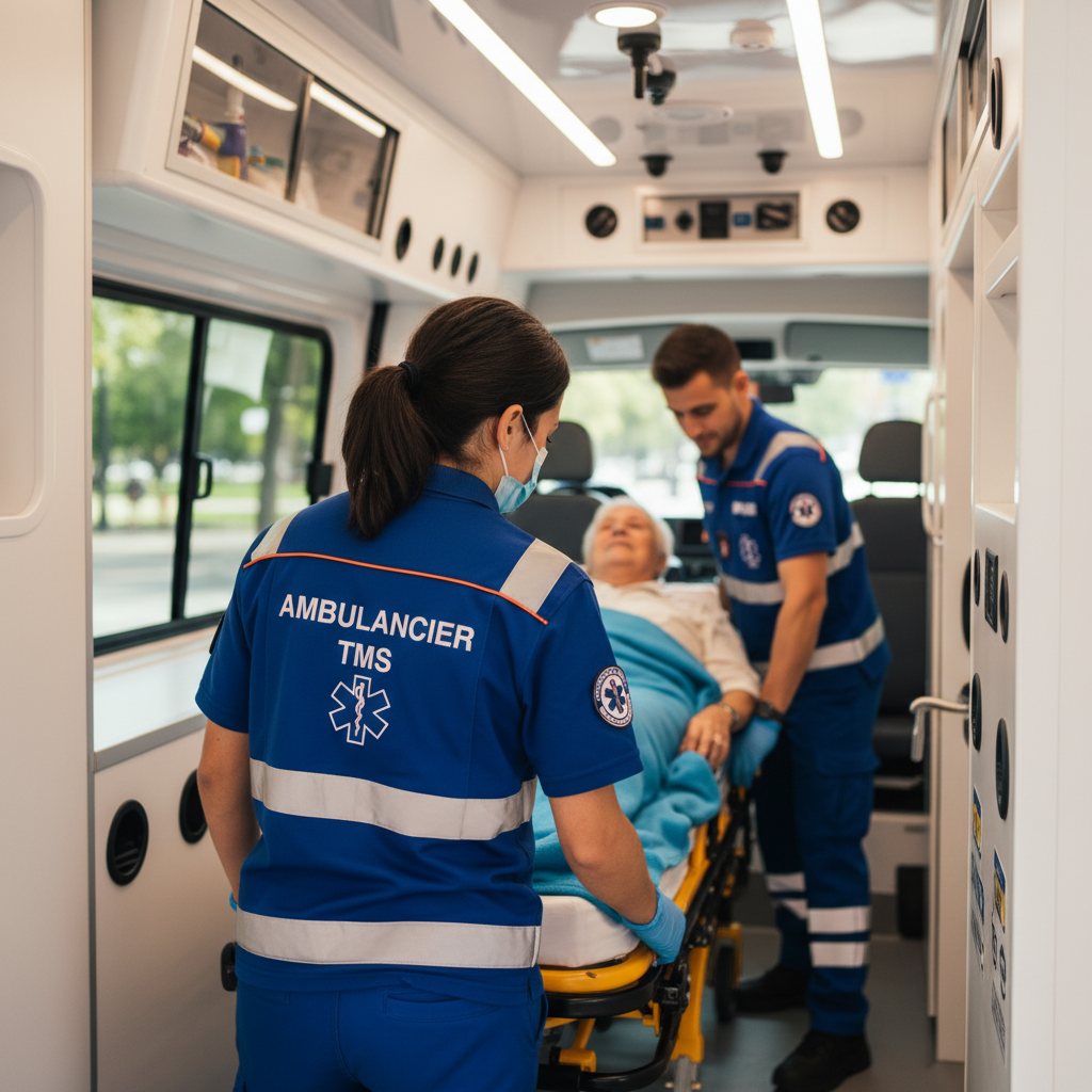 Ambulancier TMS (Transport Médico-Sanitaire) / Ambulancière TMS