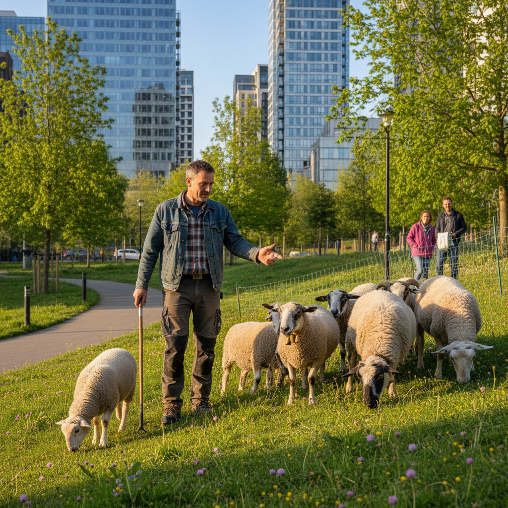 Bergère urbaine / Berger urbain (Éco-pâturage)