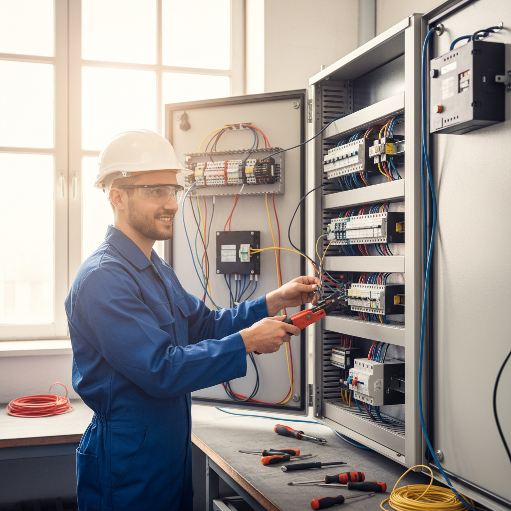 Câbleur d'armoires électriques / Câbleuse d'armoires électriques