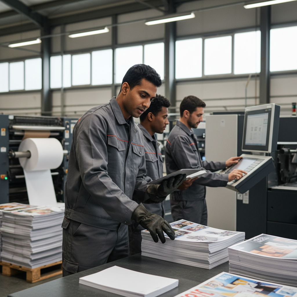 Chef·fe de fabrication en imprimerie