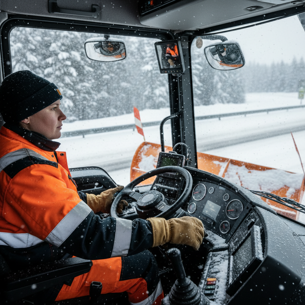 Conducteur·rice de camion de déneigement et d’épandage