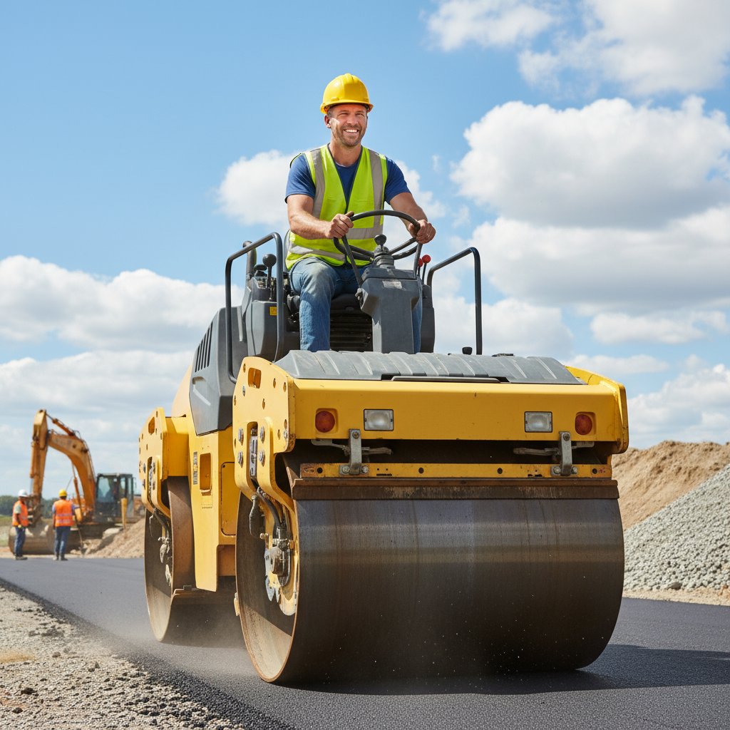 Conducteur de cylindre (Rouleau compresseur) / Conductrice de cylindre