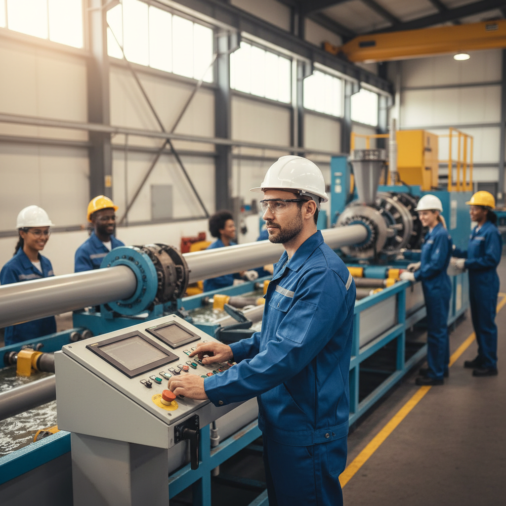 Conducteur de ligne d'extrusion / Conductrice de ligne d'extrusion