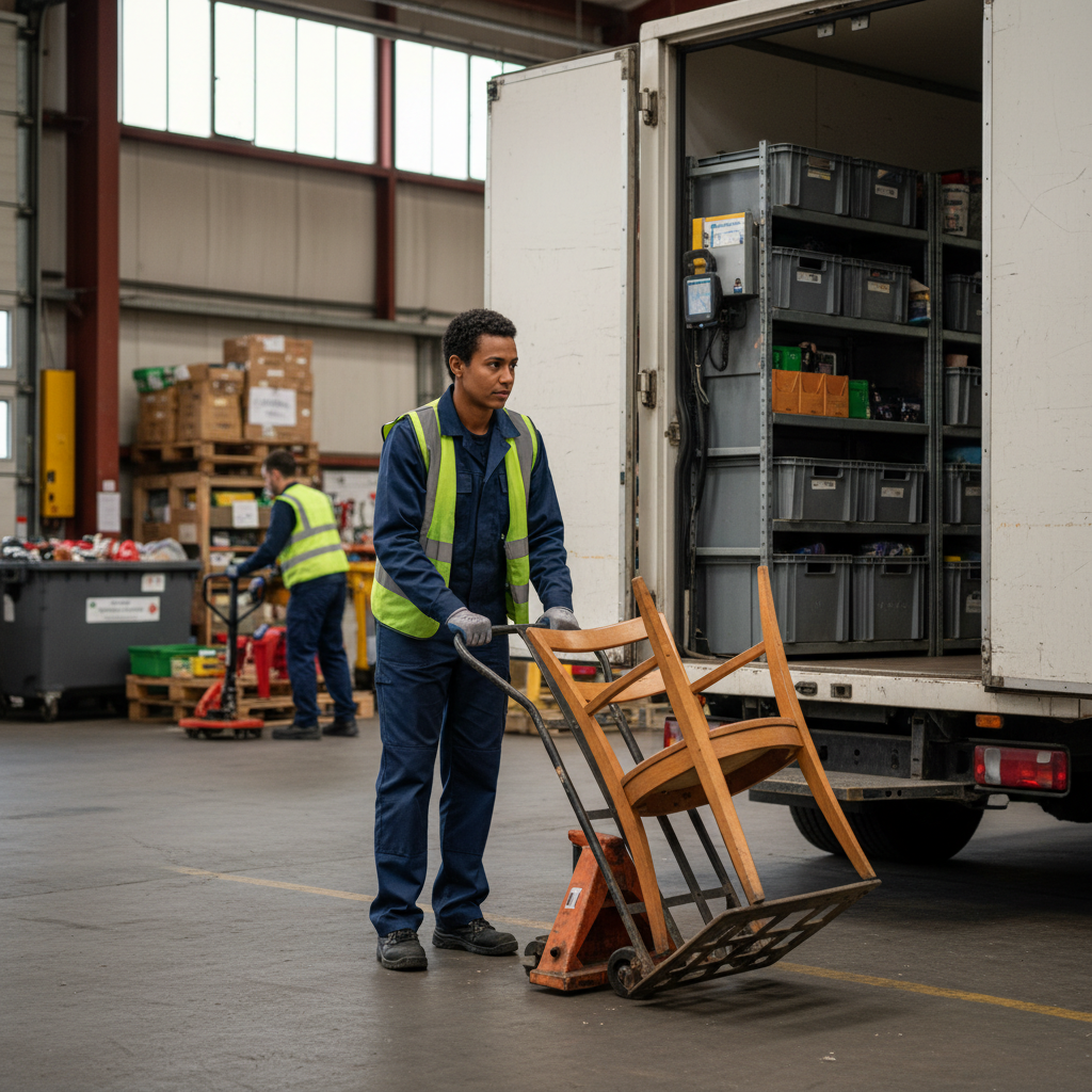 Conducteur·rice de véhicule de collecte et de livraison en ressourcerie