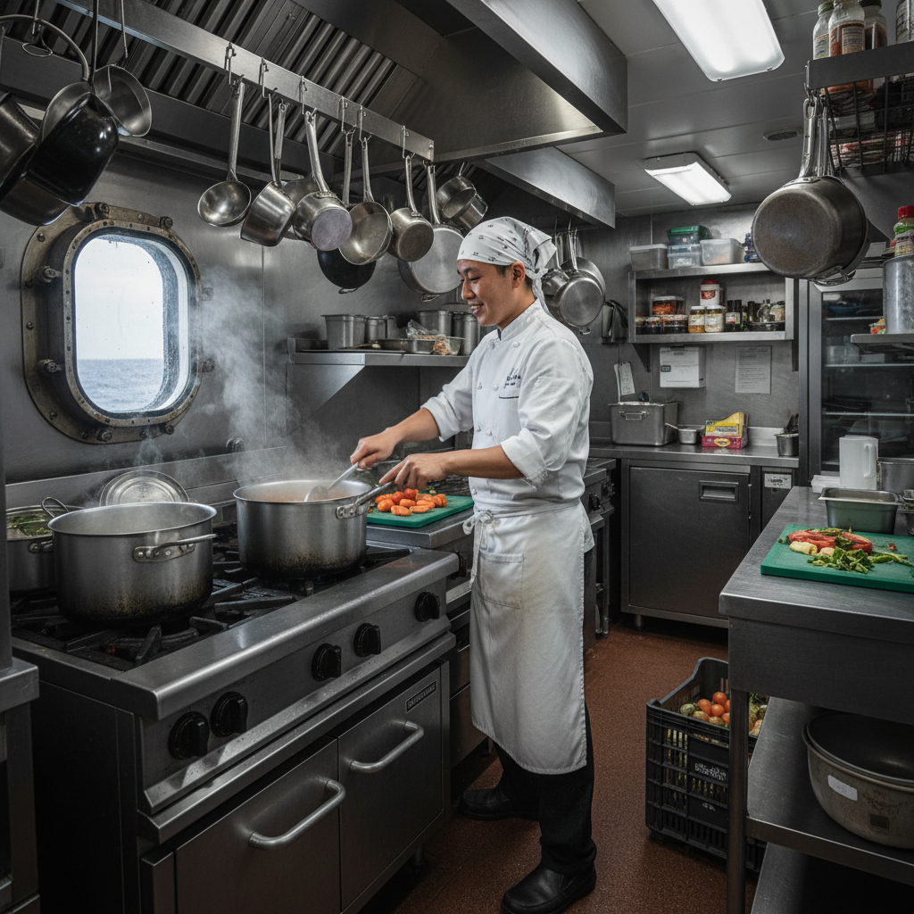 Cuisinier/Cuisinière en haute mer