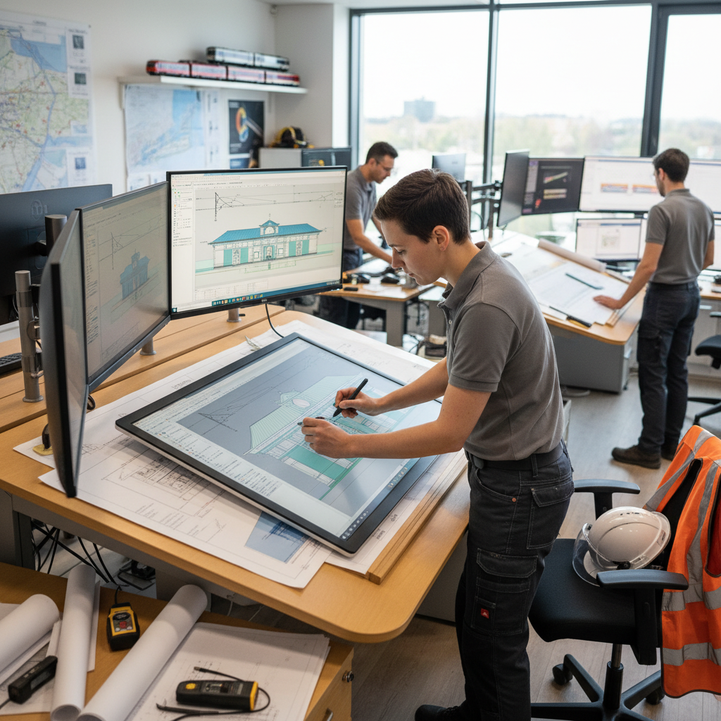 Dessinateur·rice technique ferroviaire