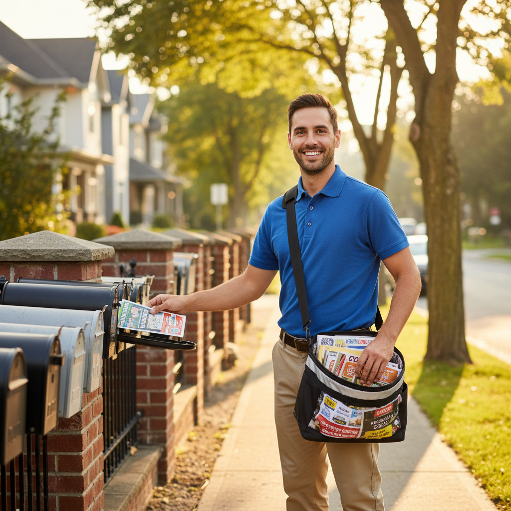 Distributeur de toutes-boîtes (Publicité) / Distributrice de toutes-boîtes