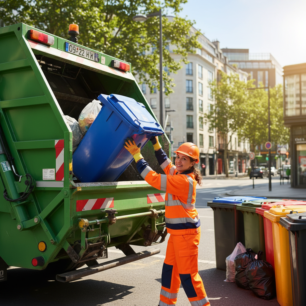Éboueur-chargeur / Éboueuse-chargeuse (Arrière du camion)