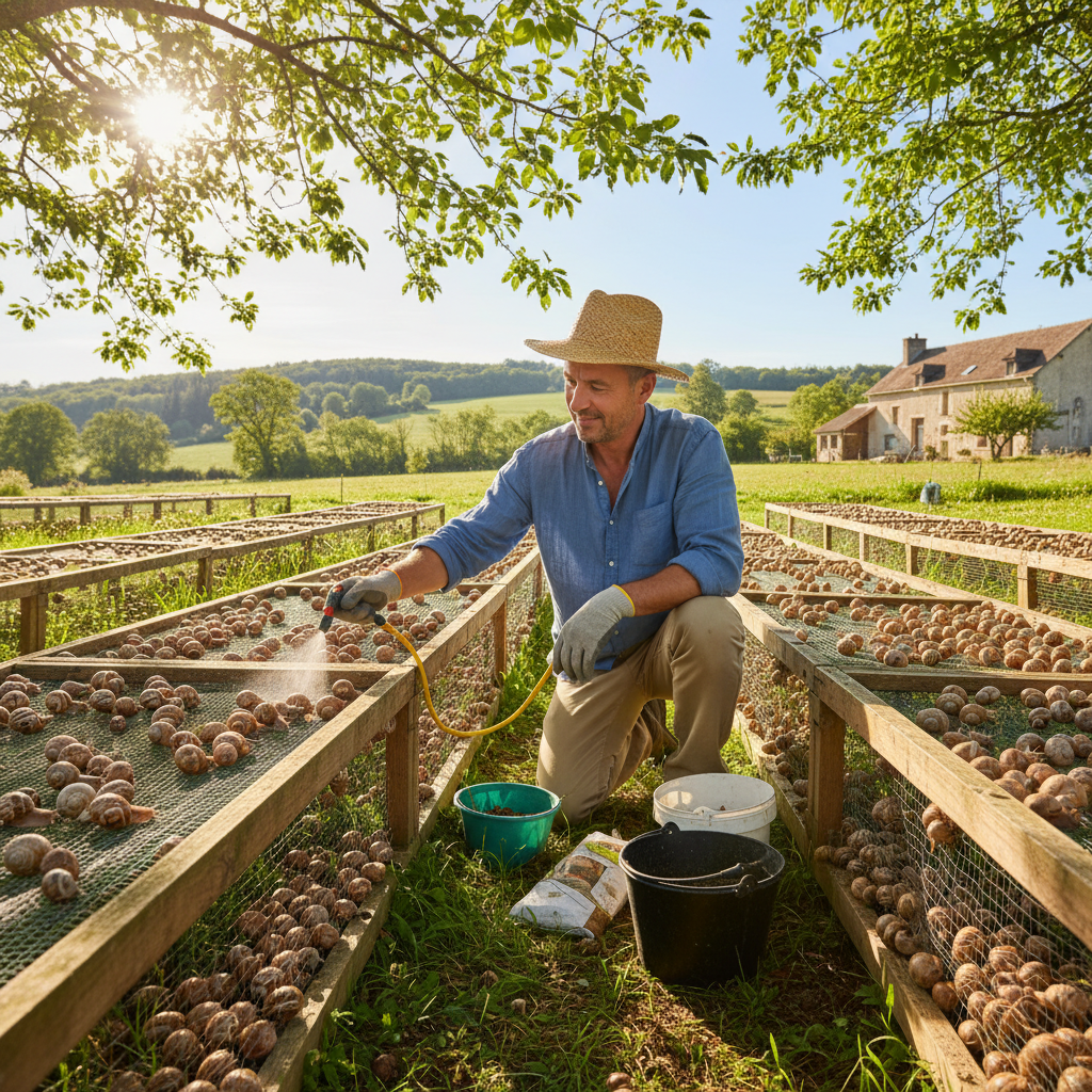 Éleveur d'escargots (Héliciculteur) / Éleuse d'escargots