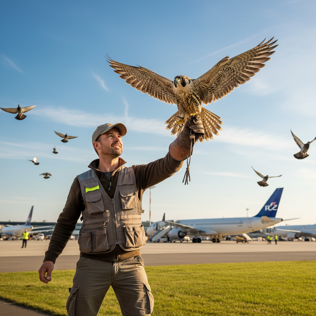 Fauconnier / Fauconnière (Effarouchement aéroports/villes)