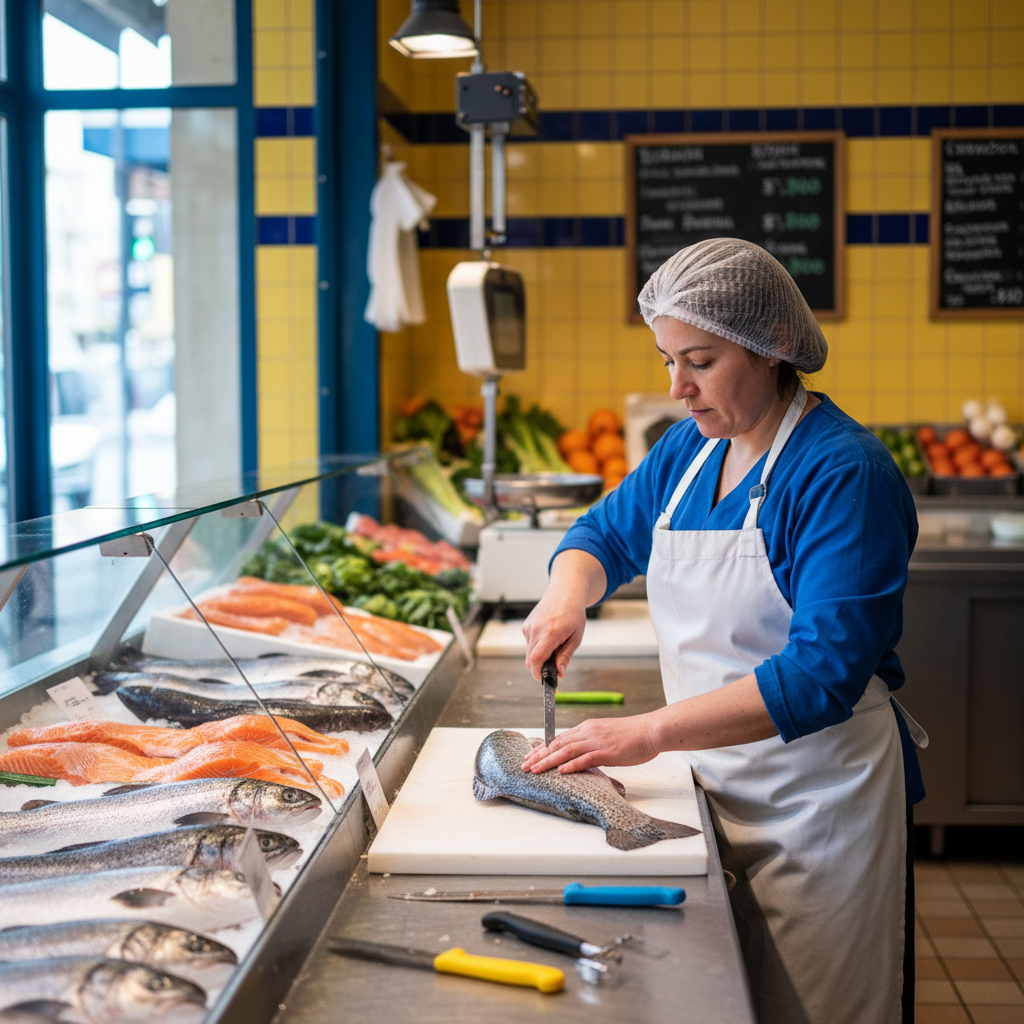 Fileteur de poissons / Fileteuse de poissons