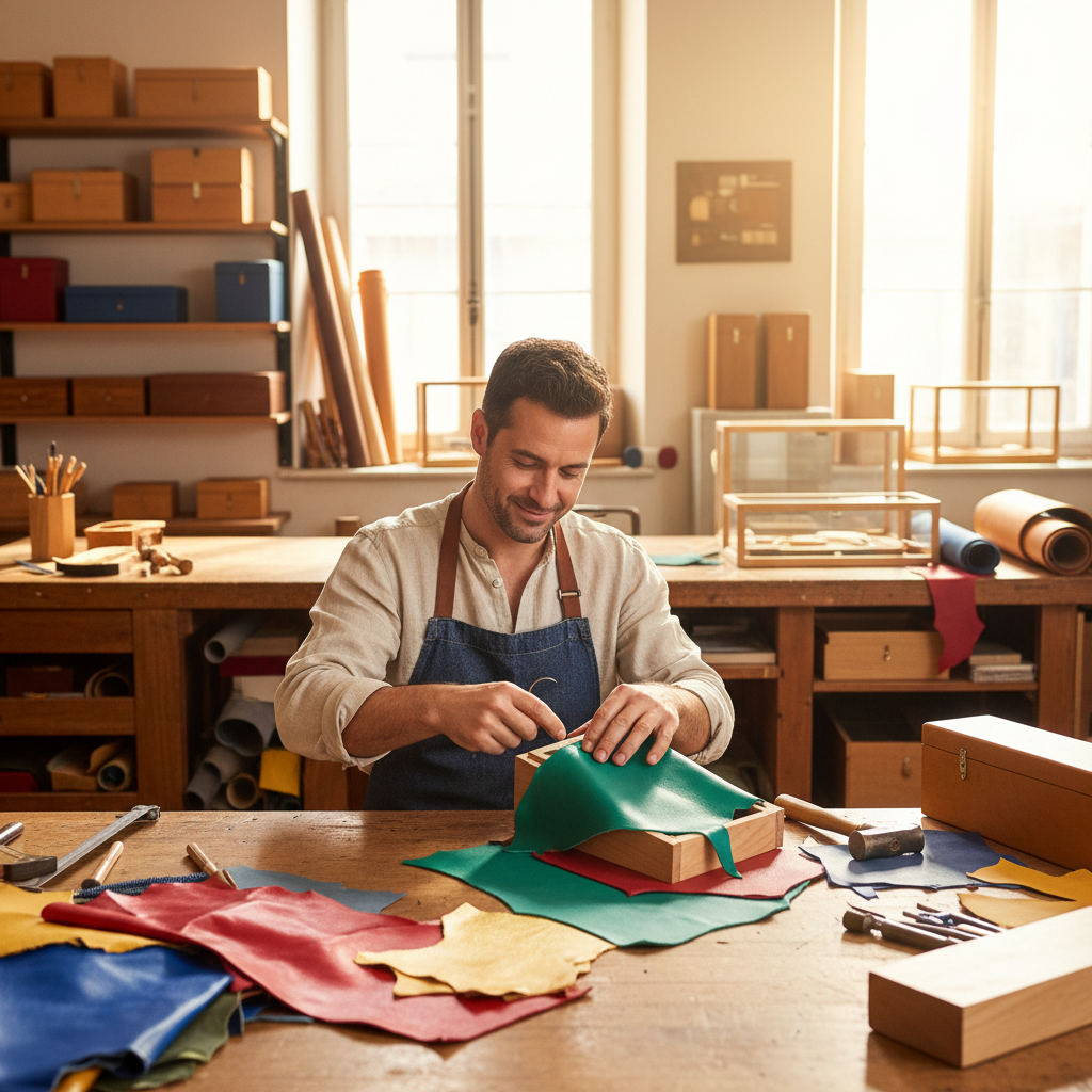 Gainier / Gainière (Écrins et boîtes en cuir)