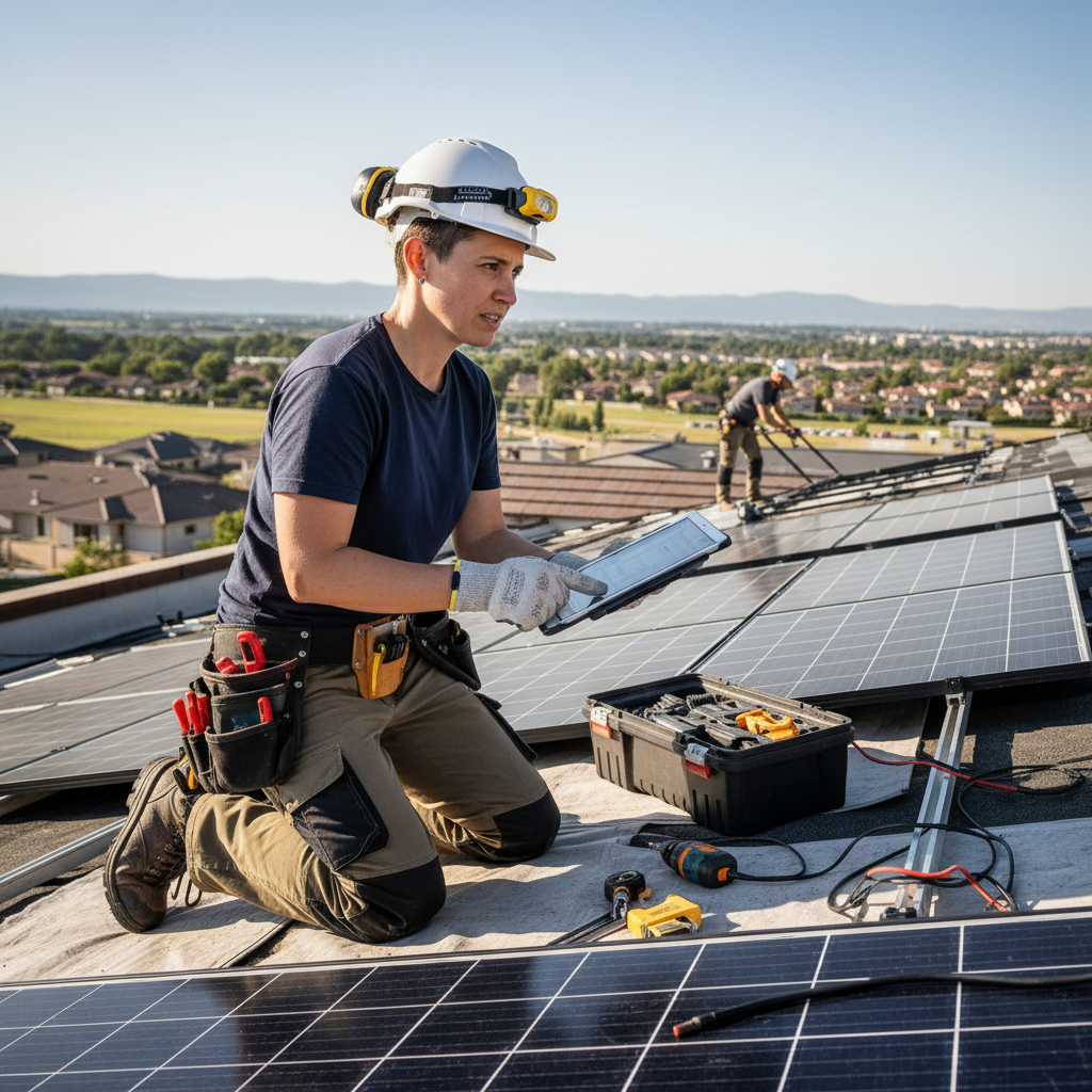 Gérant·e d'une entreprise d'installation solaire
