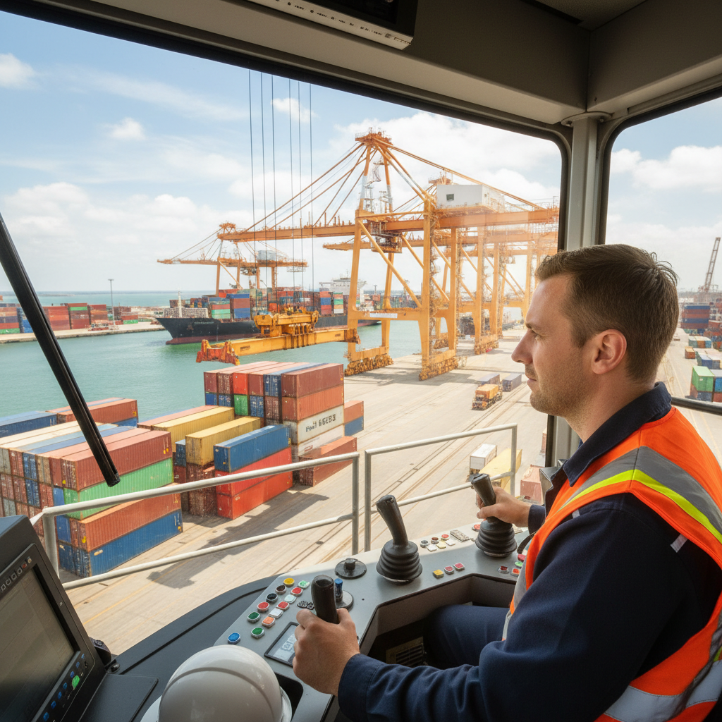 Grutier portuaire (Portiqueur) / Grutière portuaire