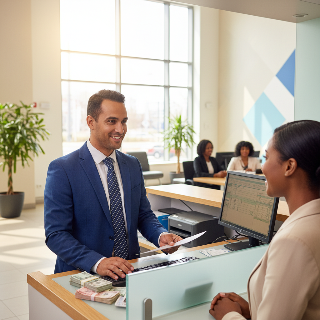 Guichetier de banque / Guichetière de banque
