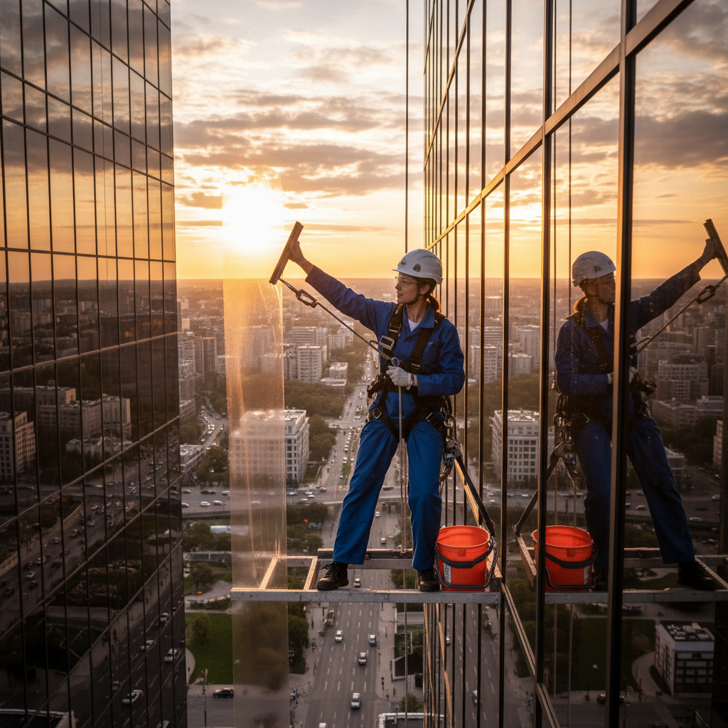 Laveur de vitres / Laveuse de vitres