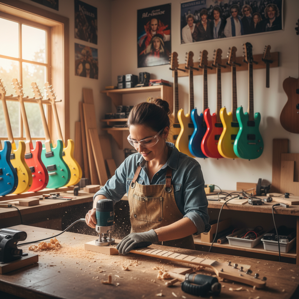 Luthier guitare électrique / Luthière guitare électrique
