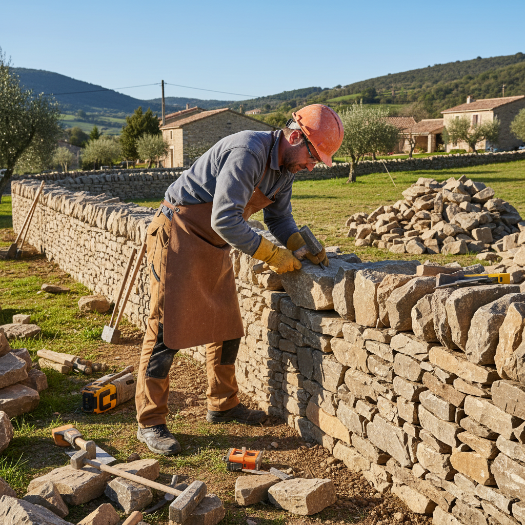 Maçon pierre sèche / Maçonne pierre sèche
