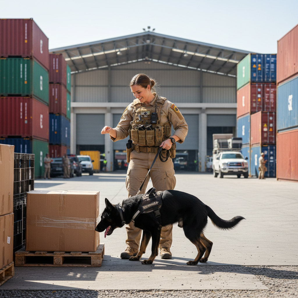 Maître-chien drogue / Maîtresse-chien drogue (Cynophile spécialisé)