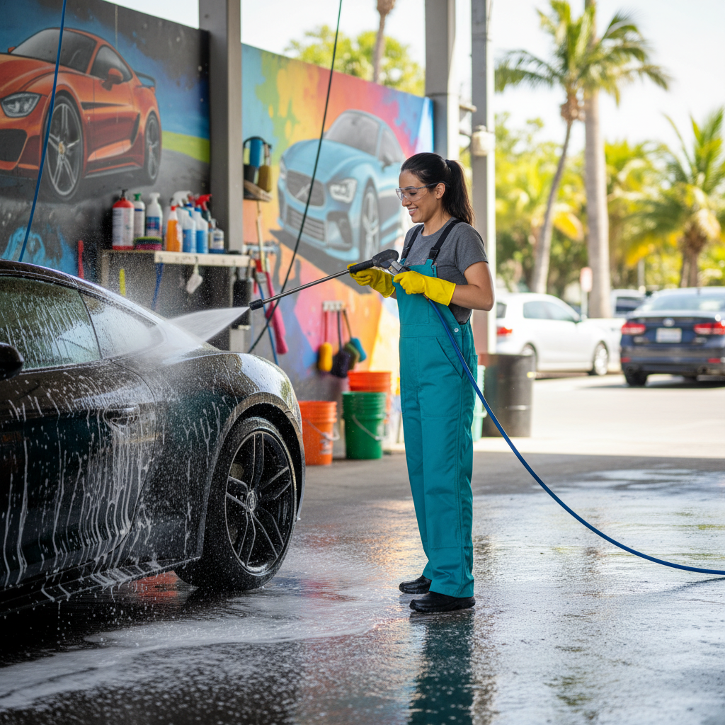 Nettoyeur de véhicules (Car-wash manuel) / Nettoyeuse de véhicules