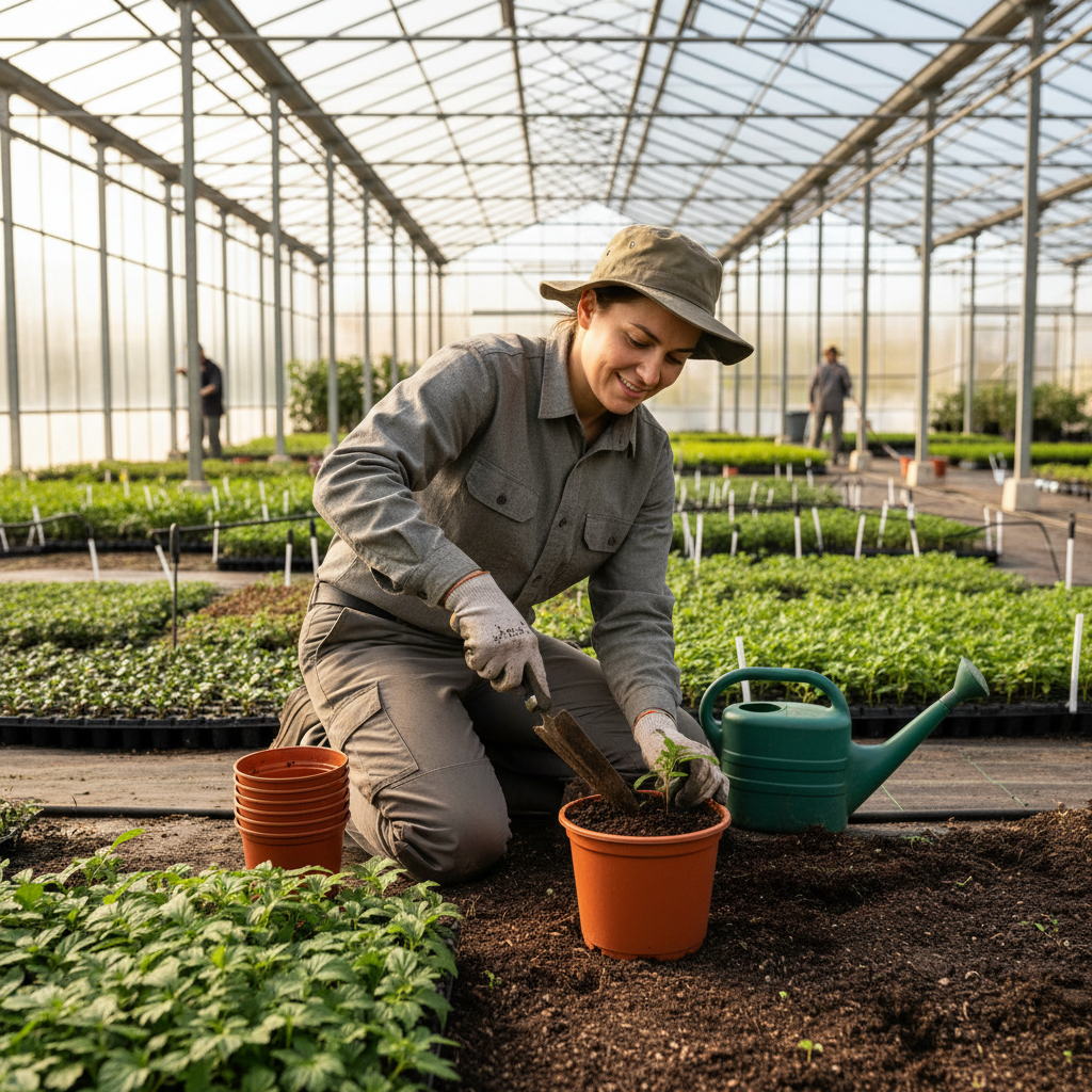 Ouvrier·ère en pépinière