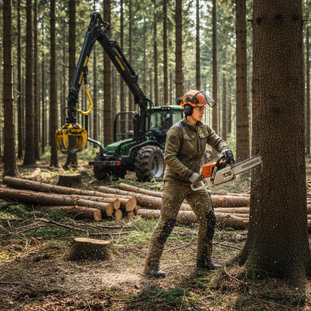 Ouvrier·ère d'exploitation forestière