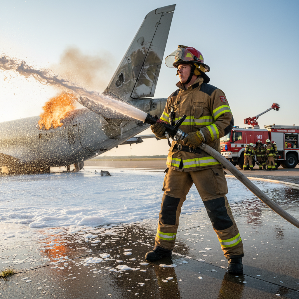 Pompier·ère d'aéroport
