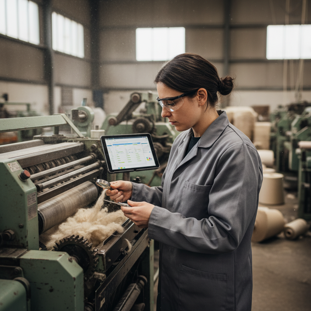 Préparateur/Préparatrice de fibres avant filage