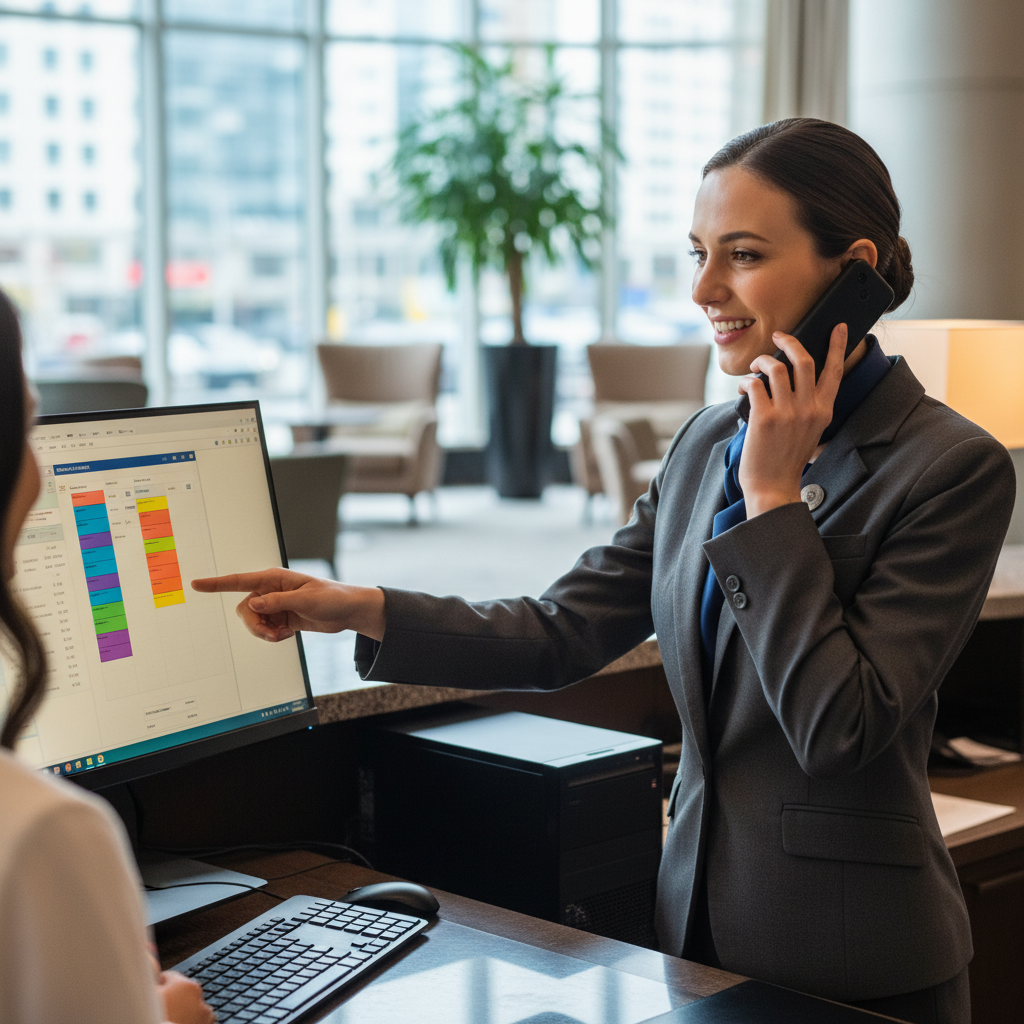 Réceptionniste d'hôtel (h/f)