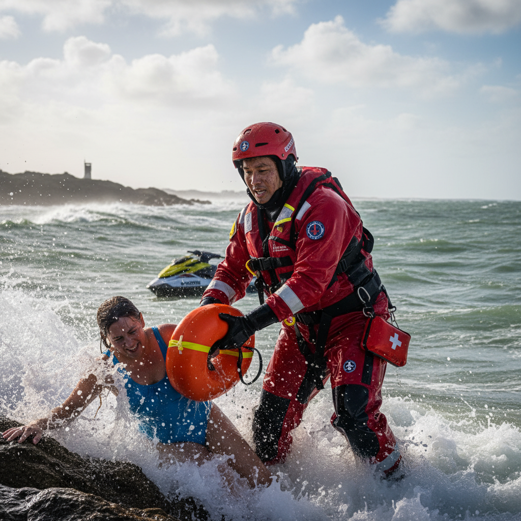 Sauveteur·euse en mer