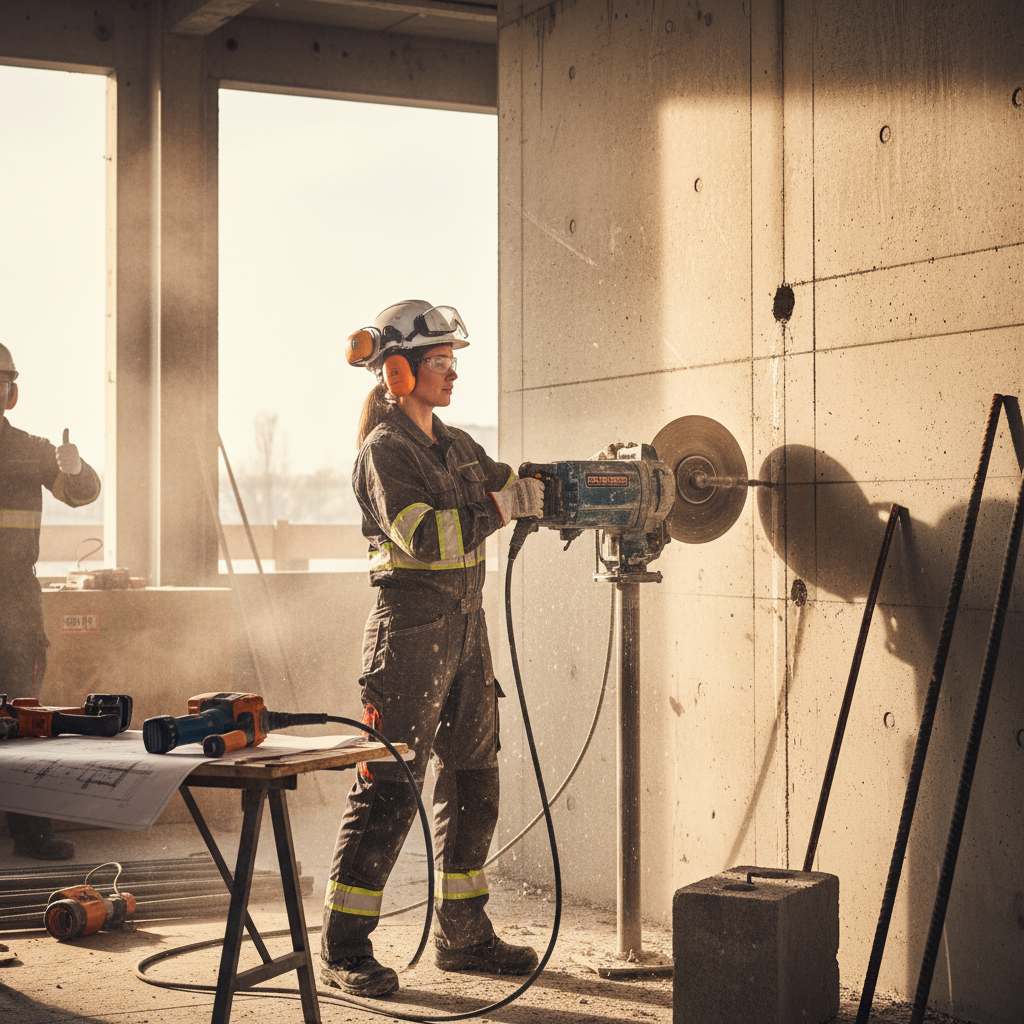 Scieur-carotteur de béton / Scieuse-carotteuse de béton