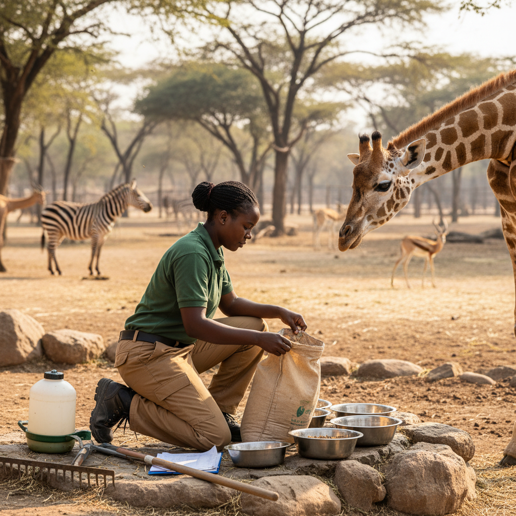 Soigneur/Soigneuse en parc animalier