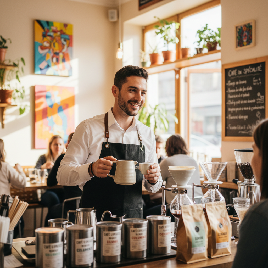 Sommelier café / Sommelière café