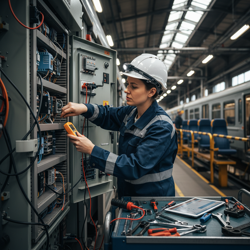 Technicien·ne électromécanicien·ne ferroviaire en éclairage, chauffage et force motrice