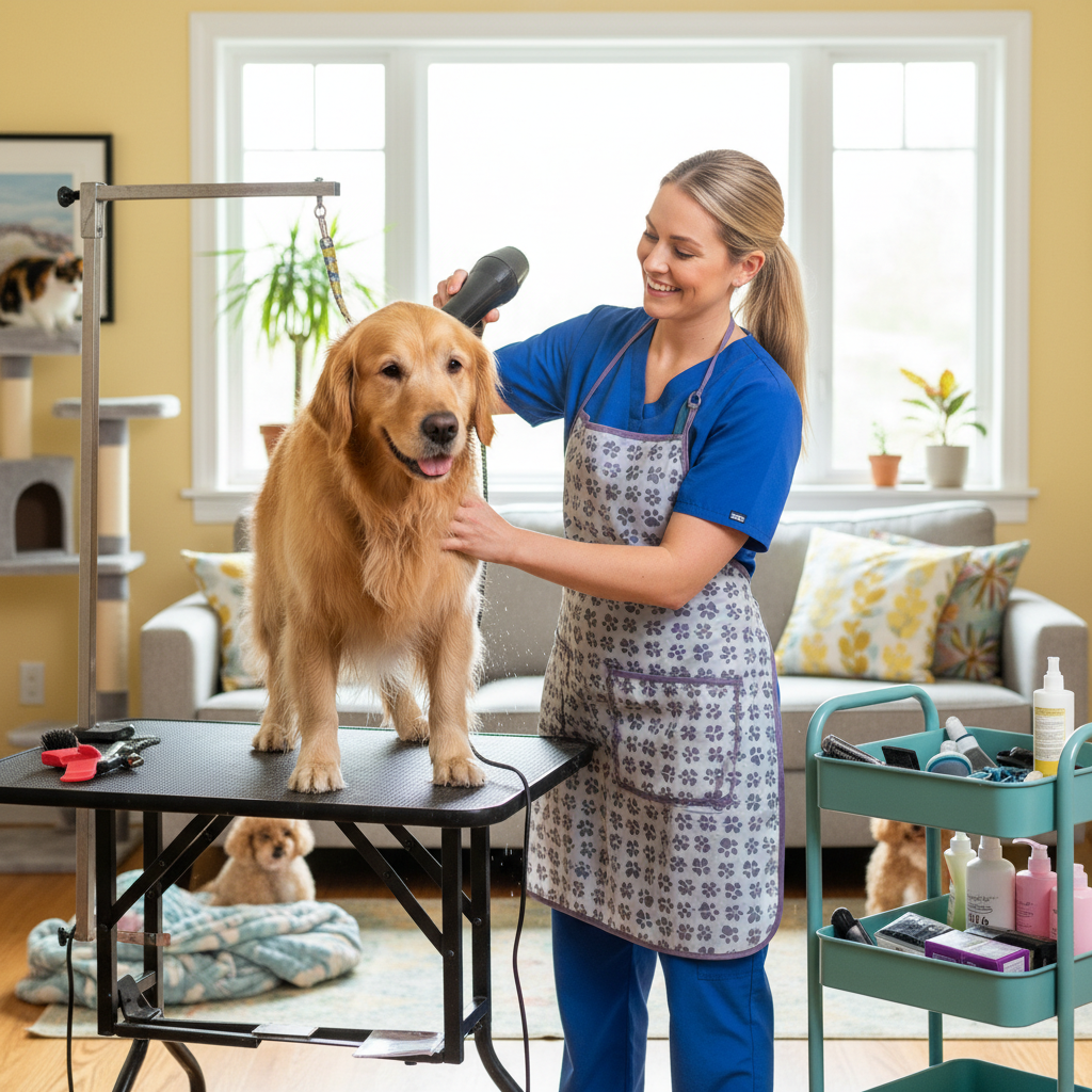 Toiletteur canin à domicile / Toiletteuse canine à domicile