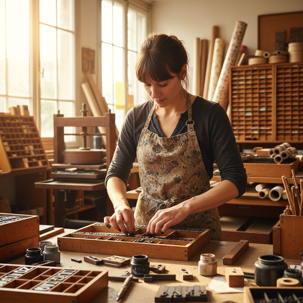 Typographe à l'ancienne
