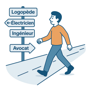 Orientation vers différents métiers