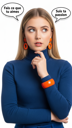 Jeune fille qui cherche son orientation scolaire